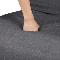 Artiss Fabric Rocking Armchair With Adjustable Footrest – Charcoal -Furniture Shop ARMCHAIR 10 CH 07