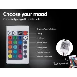 Artiss LED Bed Frame Queen Size Gas Lift Base With Storage Black Leather -Furniture Shop BFRAME E COLE Q BK ABC 04