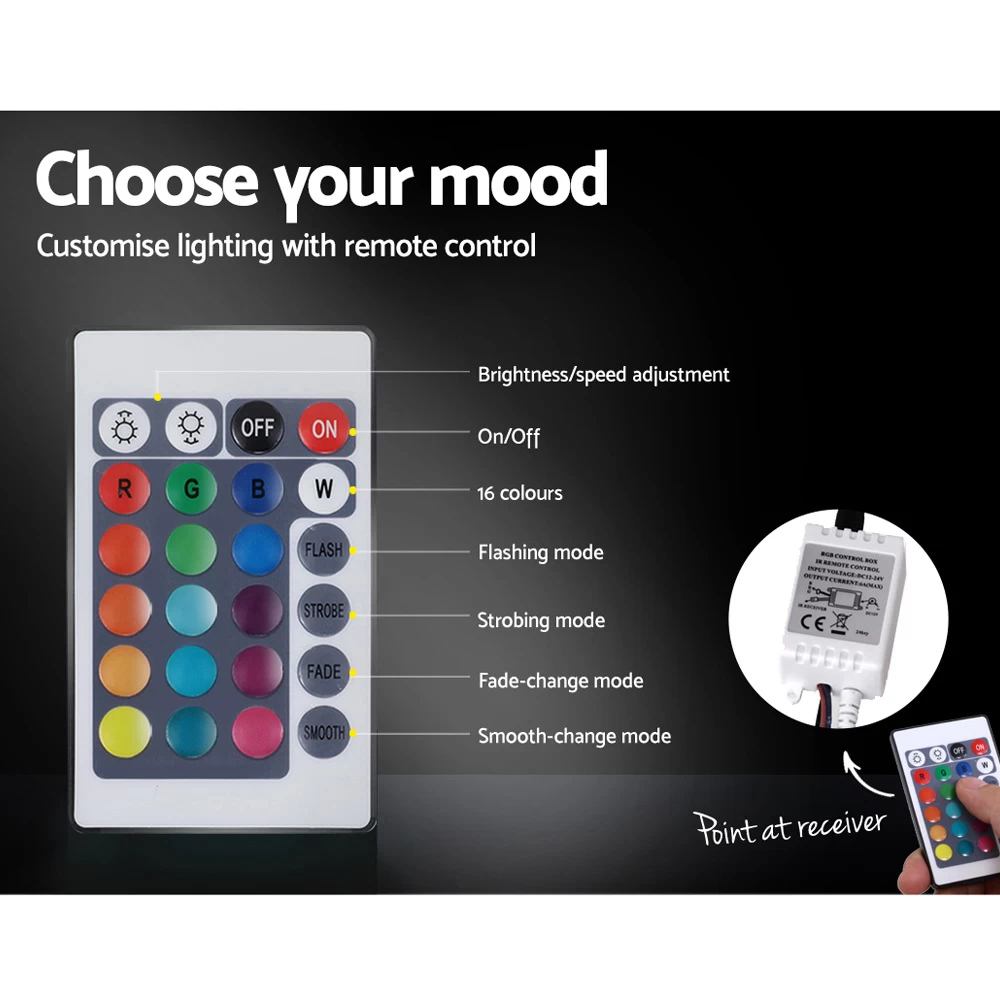 Artiss RGB LED Bed Frame Queen Size Gas Lift Base With Storage Grey Fabric LUMI 7 Artiss RGB LED Bed Frame Queen Size Gas Lift Base With Storage Grey Fabric LUMI - Image 5