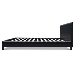 Artiss Double Size PU Leather Bed Frame Headboard – Black -Furniture Shop BFRAME E NEO DOU BK AB 04