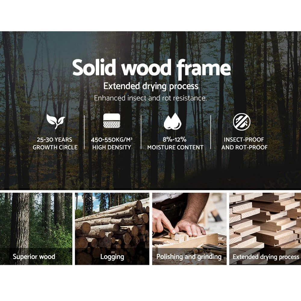 Artiss King Single Size Bed Frame Base Mattress Platform Fabric Wooden Grey NEO 7 Artiss King Single Size Bed Frame Base Mattress Platform Fabric Wooden Grey NEO - Image 5