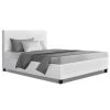 Artiss King Single Size Bed Frame Base Mattress Platform White Leather Wooden NEO -Furniture Shop BFRAME E NEO KS WH AB 00
