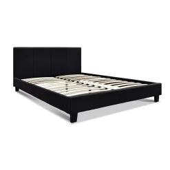 Queen Size Fabric Bed Frame – Charcoal