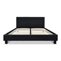 Queen Size Fabric Bed Frame – Charcoal -Furniture Shop BFRAME E NEO Q CHAR AB 02