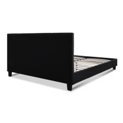 Queen Size Fabric Bed Frame – Charcoal -Furniture Shop BFRAME E NEO Q CHAR AB 04
