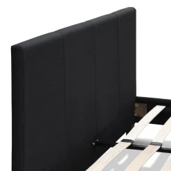 Queen Size Fabric Bed Frame – Charcoal -Furniture Shop BFRAME E NEO Q CHAR AB 05