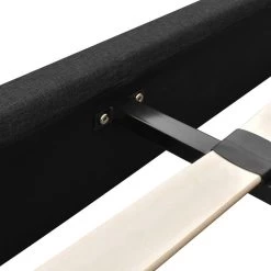 Queen Size Fabric Bed Frame – Charcoal -Furniture Shop BFRAME E NEO Q CHAR AB 08