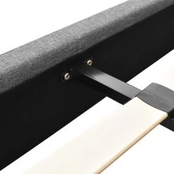 Artiss Queen Size Fabric Bed Frame Headboard- Grey -Furniture Shop BFRAME E NEO Q GY AB 08