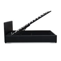 Artiss Queen Size PU Leather And Wood Bed Frame Headborad – Black 18 Artiss Queen Size PU Leather And Wood Bed Frame Headborad – Black -Furniture Shop BFRAME E NINO Q BK AB 05