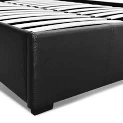 Artiss Queen Size PU Leather And Wood Bed Frame Headborad – Black 20 Artiss Queen Size PU Leather And Wood Bed Frame Headborad – Black -Furniture Shop BFRAME E NINO Q BK AB 07