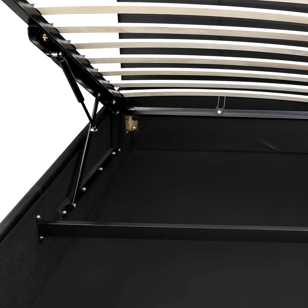 Artiss Queen Size PU Leather And Wood Bed Frame Headborad – Black 11 Artiss Queen Size PU Leather And Wood Bed Frame Headborad – Black - Image 9