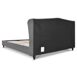 Artiss Double Size Wooden Upholstered Bed Frame Headborad – Grey -Furniture Shop BFRAME E PIER D GY AB 04