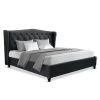 Artiss King Size Bed Frame Base Mattress Platform Fabric Wooden Charcoal PIER 1 Artiss King Size Bed Frame Base Mattress Platform Fabric Wooden Charcoal PIER -Furniture Shop BFRAME E PIER K CHAR ABC 00