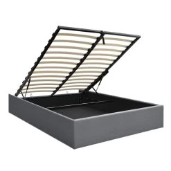 Artiss Double Full Size Gas Lift Bed Frame Base With Storage Platform Fabric