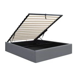 Artiss King Single Size Gas Lift Bed Frame Base With Storage Platform Fabric