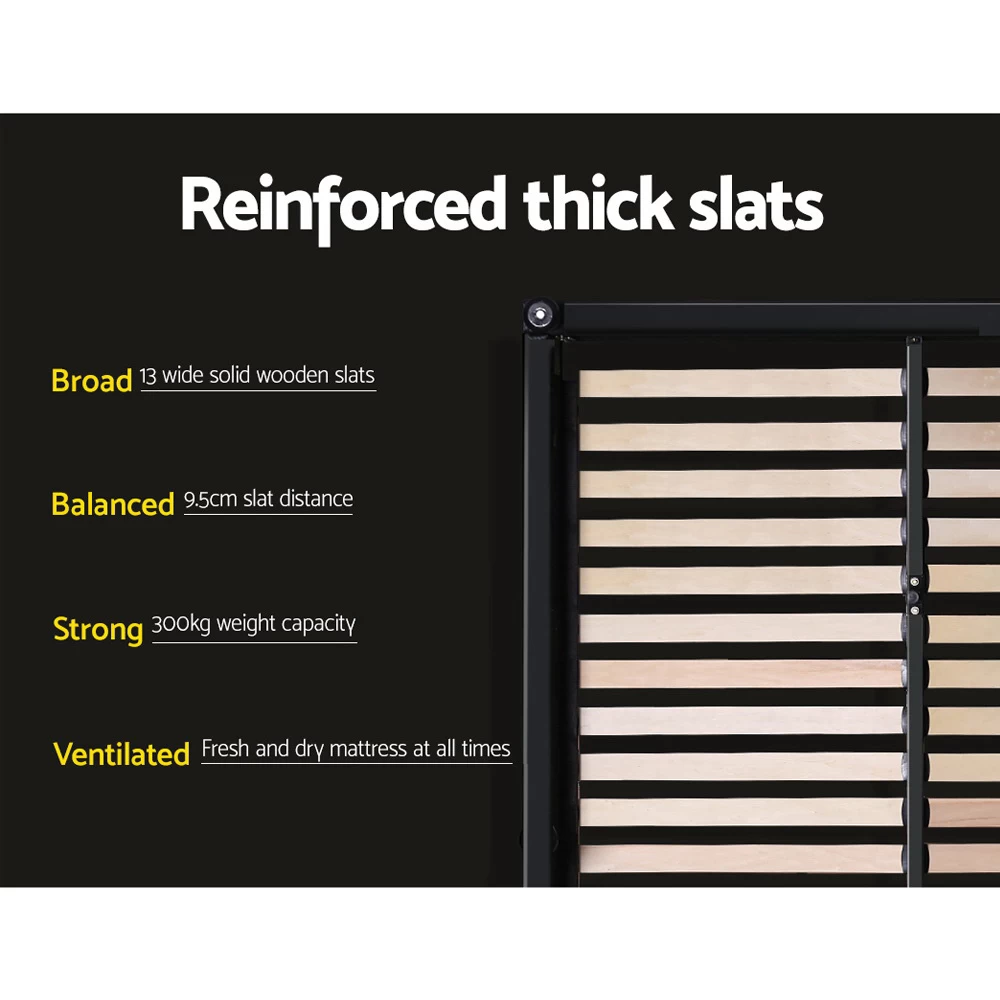 Artiss Double Full Size Gas Lift Bed Frame Charcoal Fabric Base With Storage Mattress 8 Artiss Double Full Size Gas Lift Bed Frame Charcoal Fabric Base With Storage Mattress - Image 6