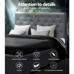 Artiss Double Full Size Gas Lift Bed Frame Base With Storage Mattress Grey Fabric VILA 12 Artiss Double Full Size Gas Lift Bed Frame Base With Storage Mattress Grey Fabric VILA -Furniture Shop BFRAME E VILA D GY AB 03