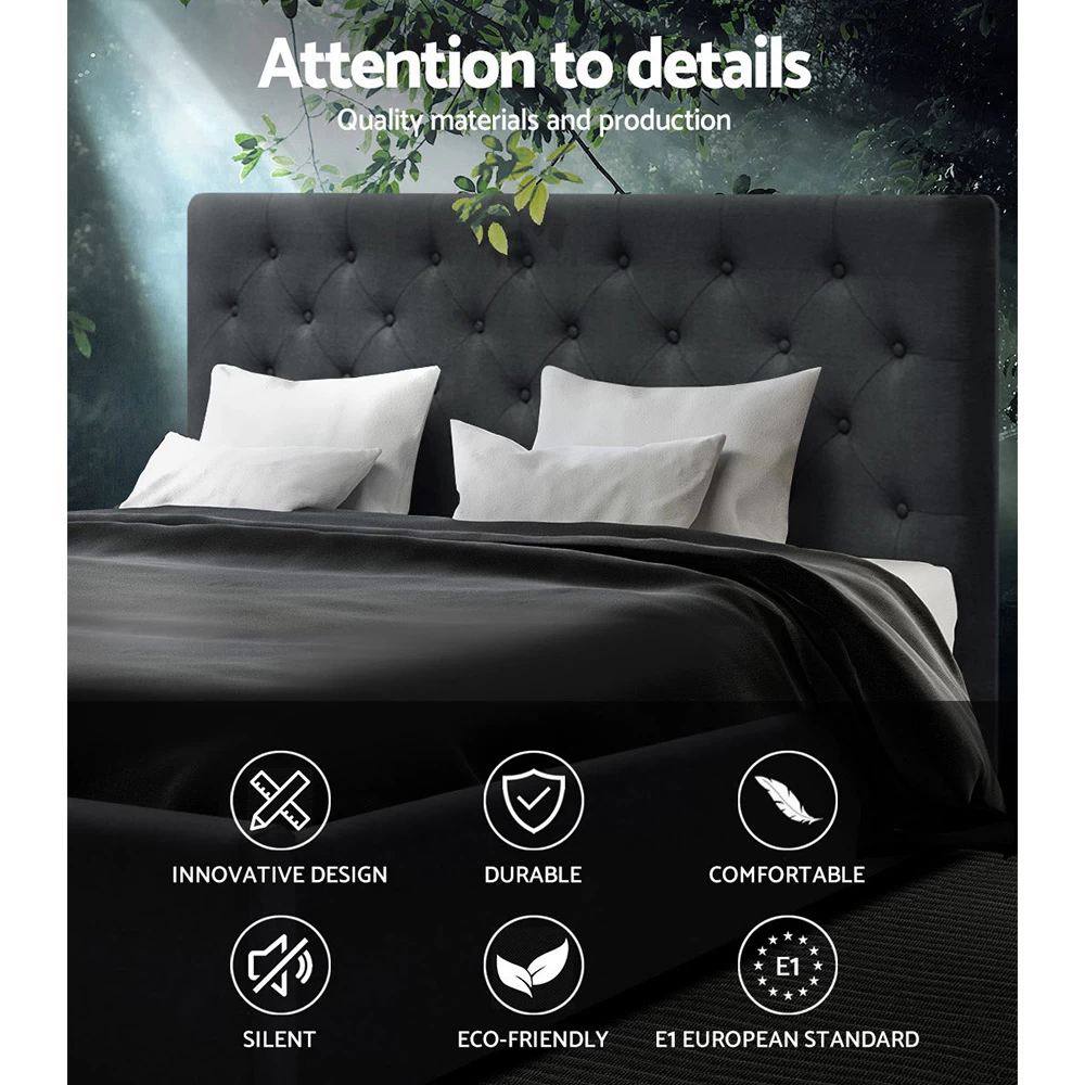 Artiss Queen Size Gas Lift Bed Frame Base With Storage Mattress Charcoal Fabric VILA 6 Artiss Queen Size Gas Lift Bed Frame Base With Storage Mattress Charcoal Fabric VILA - Image 4