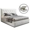 Artiss TIYO Double Full Size Gas Lift Bed Frame Base With Storage Mattress White Leather 1 Artiss TIYO Double Full Size Gas Lift Bed Frame Base With Storage Mattress White Leather -Furniture Shop BFRAME F TIYO D WH ABC 00