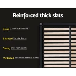 Artiss TIYO King Size Gas Lift Bed Frame Base With Storage Mattress White Leather -Furniture Shop BFRAME F TIYO K WH ABC 04