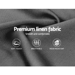 Artiss TIYO Queen Size Gas Lift Bed Frame Base With Storage Mattress Grey Fabric -Furniture Shop BFRAME F TIYO Q GY ABC 05