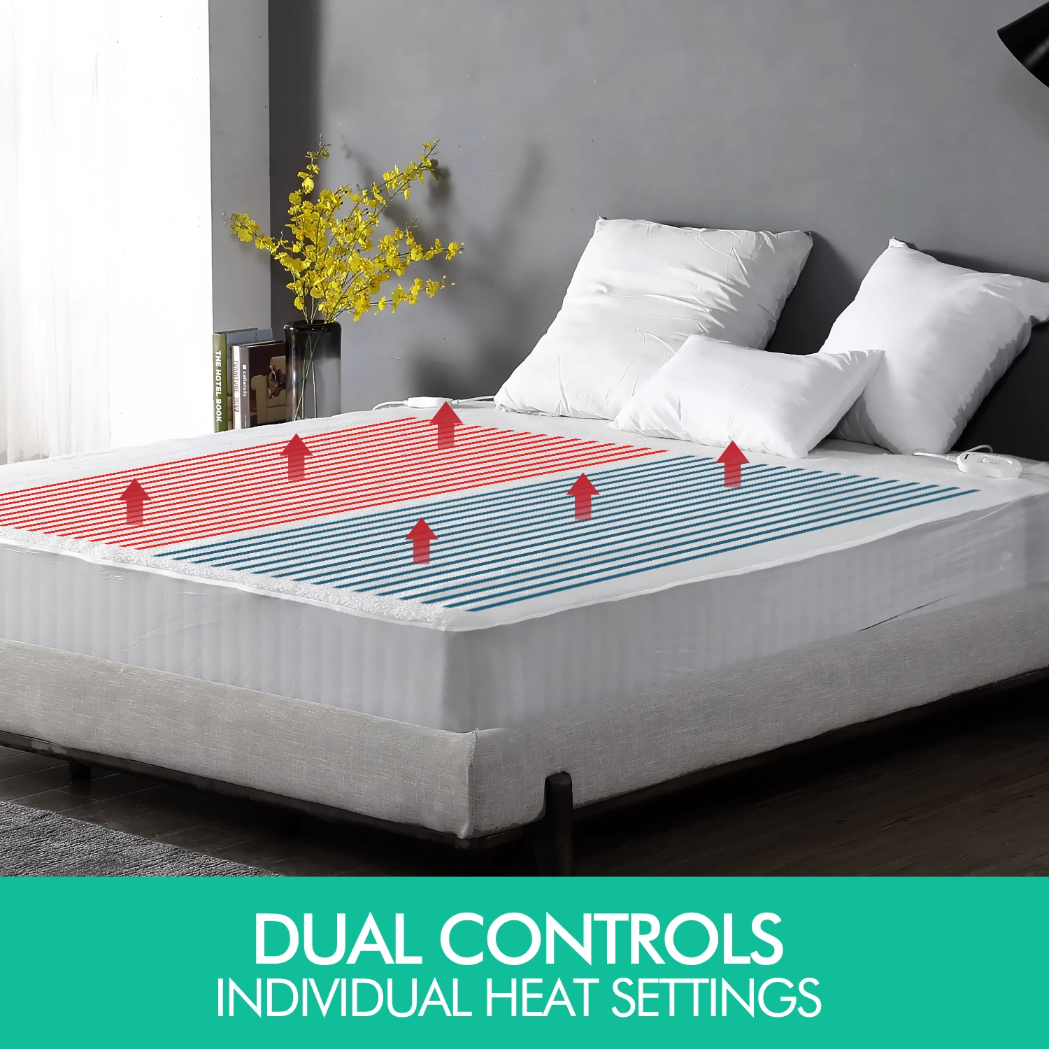 Fleecy Fully Fitted Heated Electric Blanket With Timer King 4 Fleecy Fully Fitted Heated Electric Blanket With Timer King - Image 2