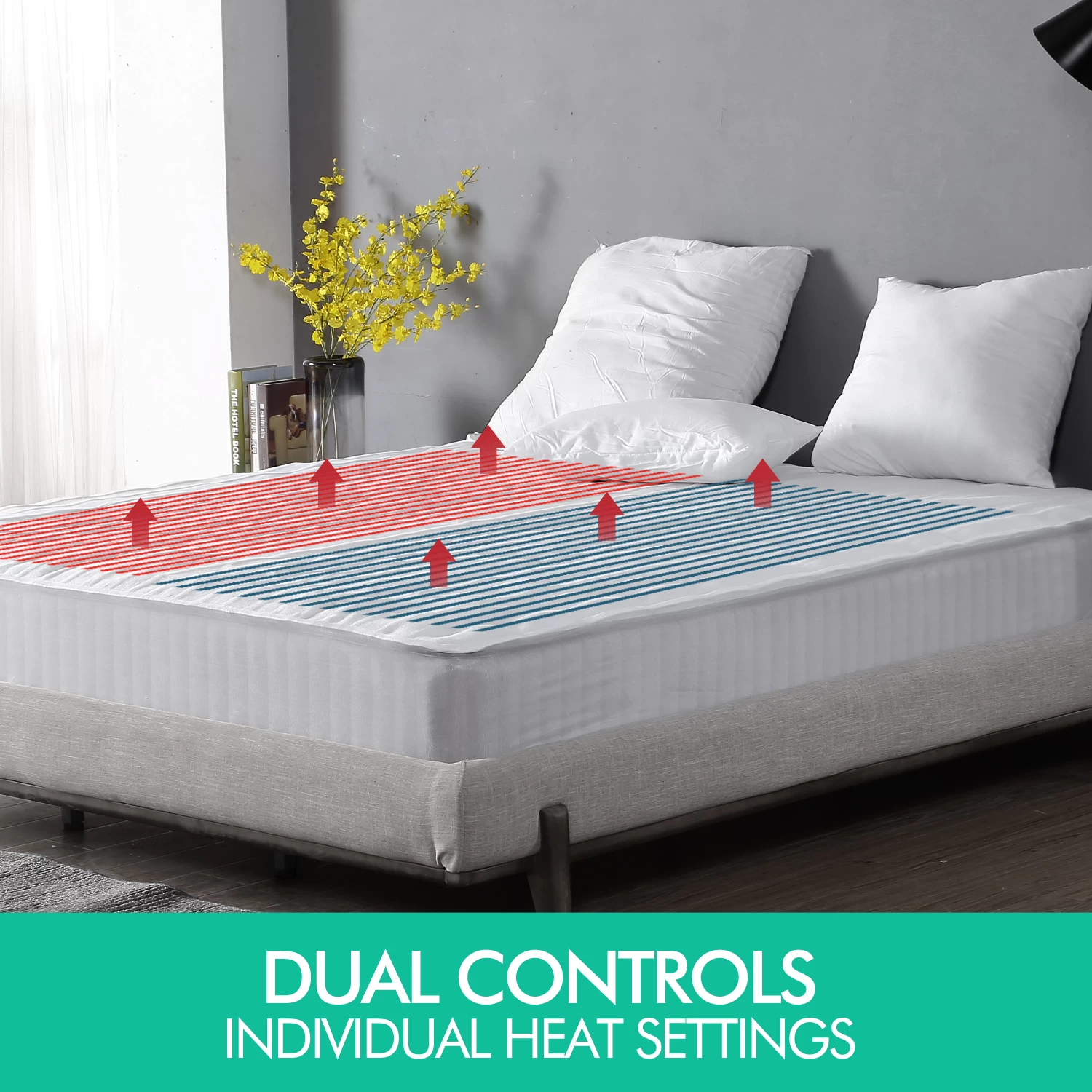 Polyester Fully Fitted Heated Electric Blanket Queen 4 Polyester Fully Fitted Heated Electric Blanket Queen - Image 2