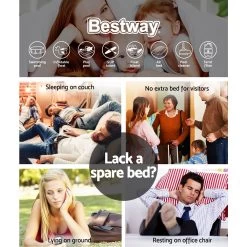 Bestway Queen Air Bed Inflatable Mattress Sleeping Mat Battery Built-in Pump 12 Bestway Queen Air Bed Inflatable Mattress Sleeping Mat Battery Built-in Pump -Furniture Shop BW BED Q 61 67690 03