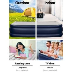 Bestway Queen Air Bed Inflatable Mattress Sleeping Mat Battery Built-in Pump 13 Bestway Queen Air Bed Inflatable Mattress Sleeping Mat Battery Built-in Pump -Furniture Shop BW BED Q 61 67690 04