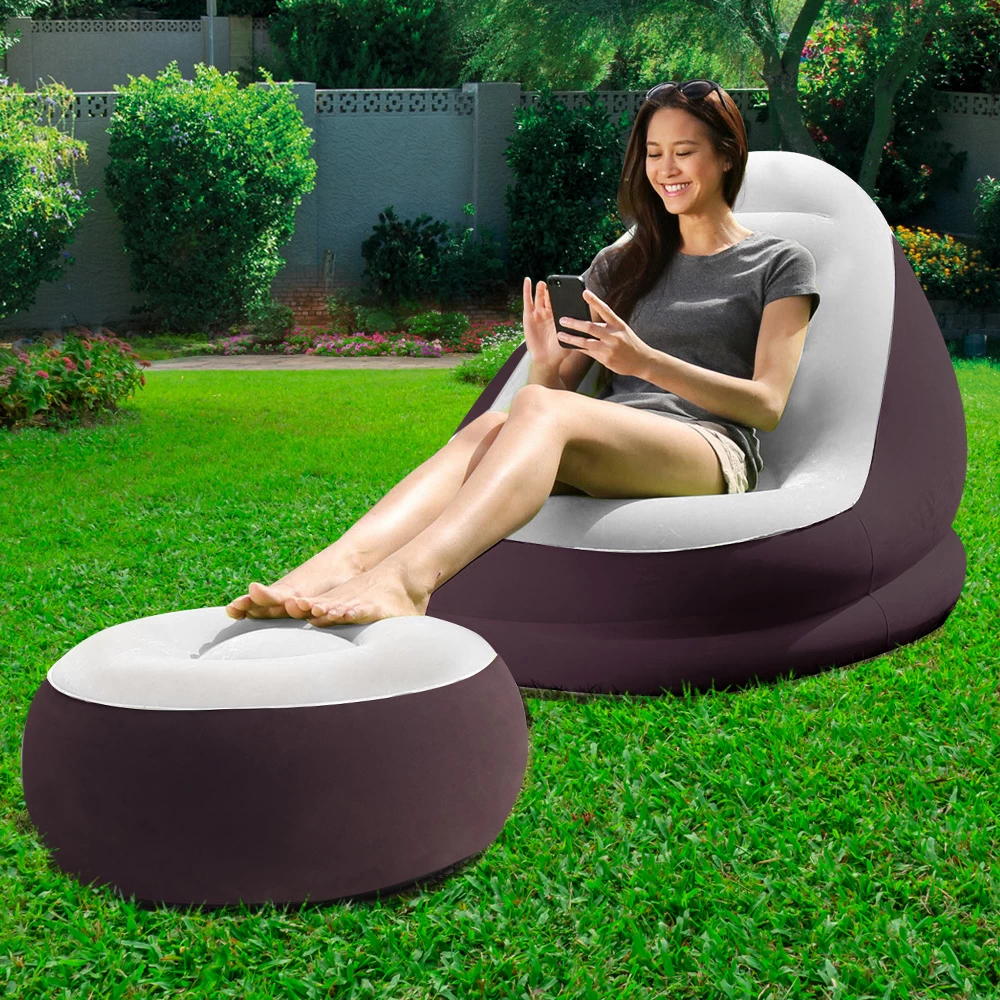 Bestway Inflatable Air Chair Seat Couch Lazy Sofa Lounge Blow Up Ottoman 10 Bestway Inflatable Air Chair Seat Couch Lazy Sofa Lounge Blow Up Ottoman - Image 8