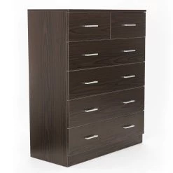 Tallboy Dresser 6 Chest Of Drawers Cabinet 85 X 39.5 X 105 – Brown