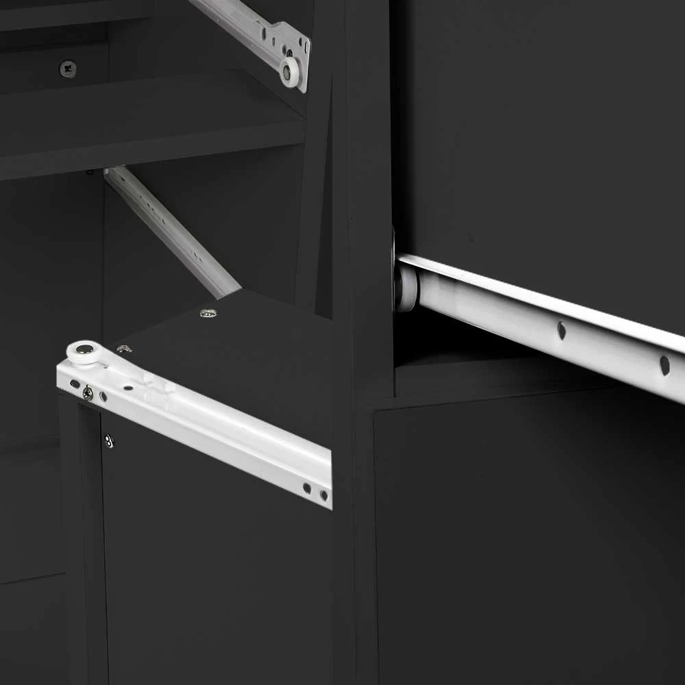 Tallboy Dresser 6 Chest Of Drawers Cabinet 85 X 39.5 X 105 – Black 6 Tallboy Dresser 6 Chest Of Drawers Cabinet 85 X 39.5 X 105 – Black - Image 4