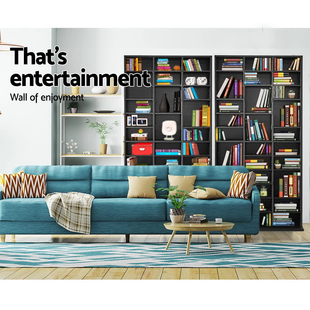 Artiss Adjustable Book Storage Shelf Rack Unit – Black 5 Artiss Adjustable Book Storage Shelf Rack Unit – Black - Image 3