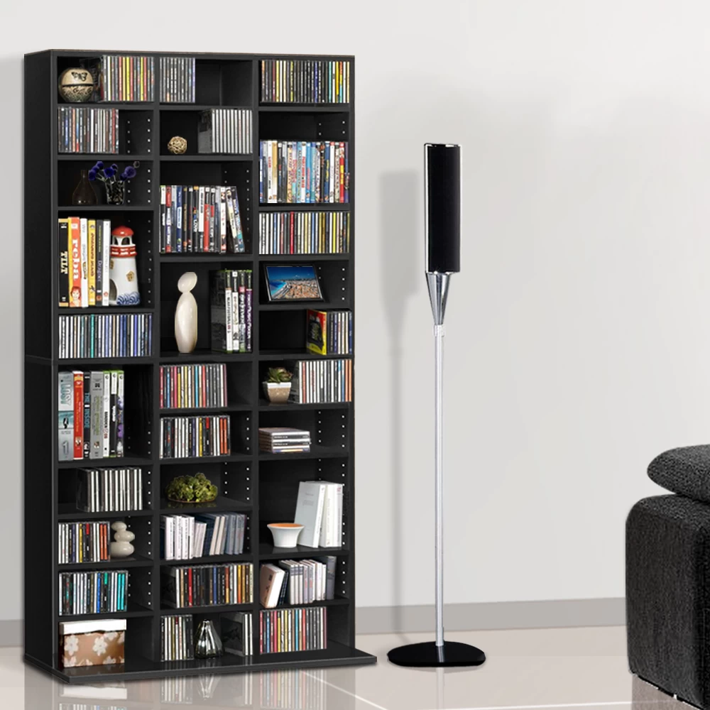 Artiss Adjustable Book Storage Shelf Rack Unit – Black 9 Artiss Adjustable Book Storage Shelf Rack Unit – Black - Image 7