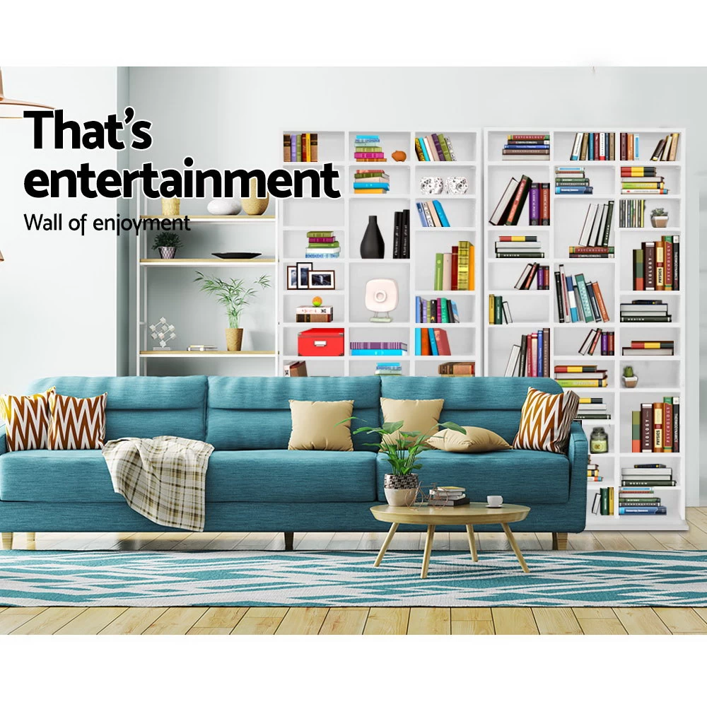 Artiss Adjustable Book Storage Shelf Rack Unit – White 5 Artiss Adjustable Book Storage Shelf Rack Unit – White - Image 3