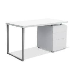 Artiss Metal Desk With 3 Drawers – White