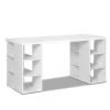 Artiss 3 Level Desk With Storage & Bookshelf – White 1 Artiss 3 Level Desk With Storage & Bookshelf – White -Furniture Shop DESK SHEF 150 WH AB 00
