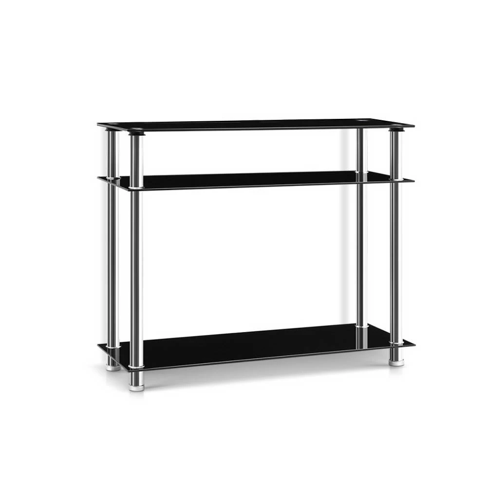 Artiss Entry Hall Console Table – Black & Silver 3 Artiss Entry Hall Console Table – Black & Silver