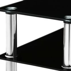 Artiss Entry Hall Console Table – Black & Silver 13 Artiss Entry Hall Console Table – Black & Silver -Furniture Shop DINING B T05 BK 04