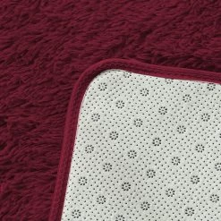 New Designer Shag Shaggy Floor Confetti Rug Burgundy 200x230cm 9 New Designer Shag Shaggy Floor Confetti Rug Burgundy 200x230cm -Furniture Shop E0044 BG2028129 1