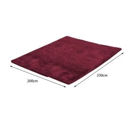 New Designer Shag Shaggy Floor Confetti Rug Burgundy 200x230cm 11 New Designer Shag Shaggy Floor Confetti Rug Burgundy 200x230cm -Furniture Shop E0044 BG2028329