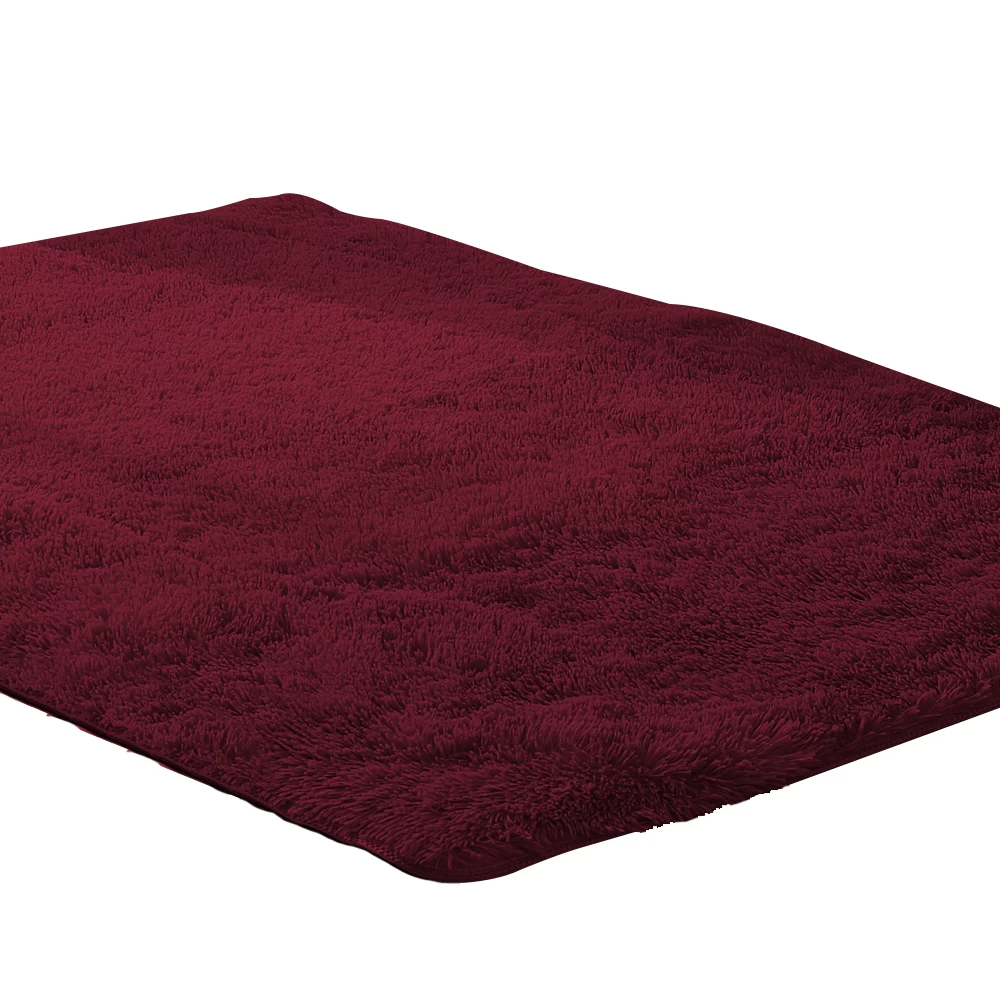 New Designer Shag Shaggy Floor Confetti Rug Burgundy 200x230cm 4 New Designer Shag Shaggy Floor Confetti Rug Burgundy 200x230cm - Image 2