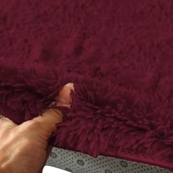 New Designer Shag Shaggy Floor Confetti Rug Burgundy 200x230cm 10 New Designer Shag Shaggy Floor Confetti Rug Burgundy 200x230cm -Furniture Shop E0044 BG2028529 1