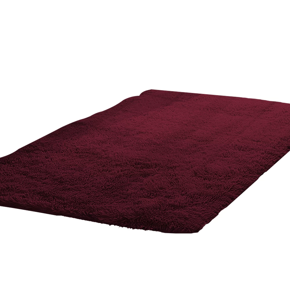 New Designer Shaggy Floor Confetti Rug Burgundy 120x160cm 3 New Designer Shaggy Floor Confetti Rug Burgundy 120x160cm