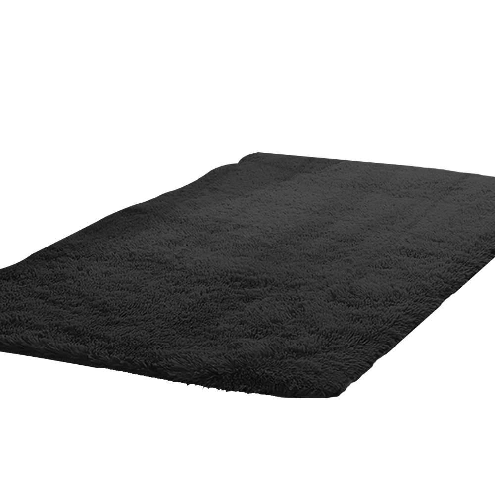 New Designer Shaggy Floor Confetti Rug Black 120x160cm 3 New Designer Shaggy Floor Confetti Rug Black 120x160cm