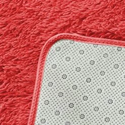 New Designer Shaggy Floor Confetti Rug Red 120x160cm -Furniture Shop E0044 L R2028529