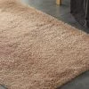 Designer Shaggy Floor Confetti Rug Tan 200x230cm -Furniture Shop E0044 TA
