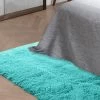 New Designer Shaggy Floor Confetti Rug Blue 80x120cm