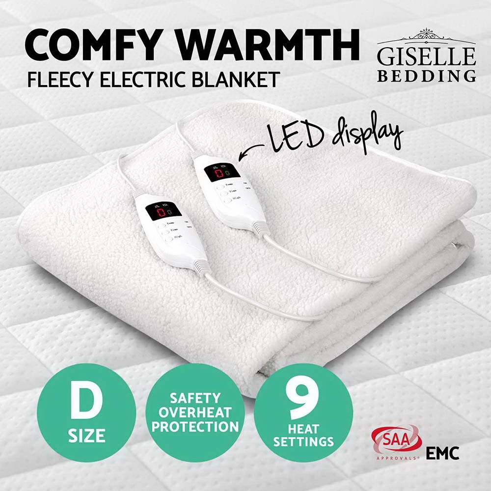 Giselle Bedding 9 Setting Fully Fitted Electric Blanket – Double 5 Giselle Bedding 9 Setting Fully Fitted Electric Blanket – Double - Image 3