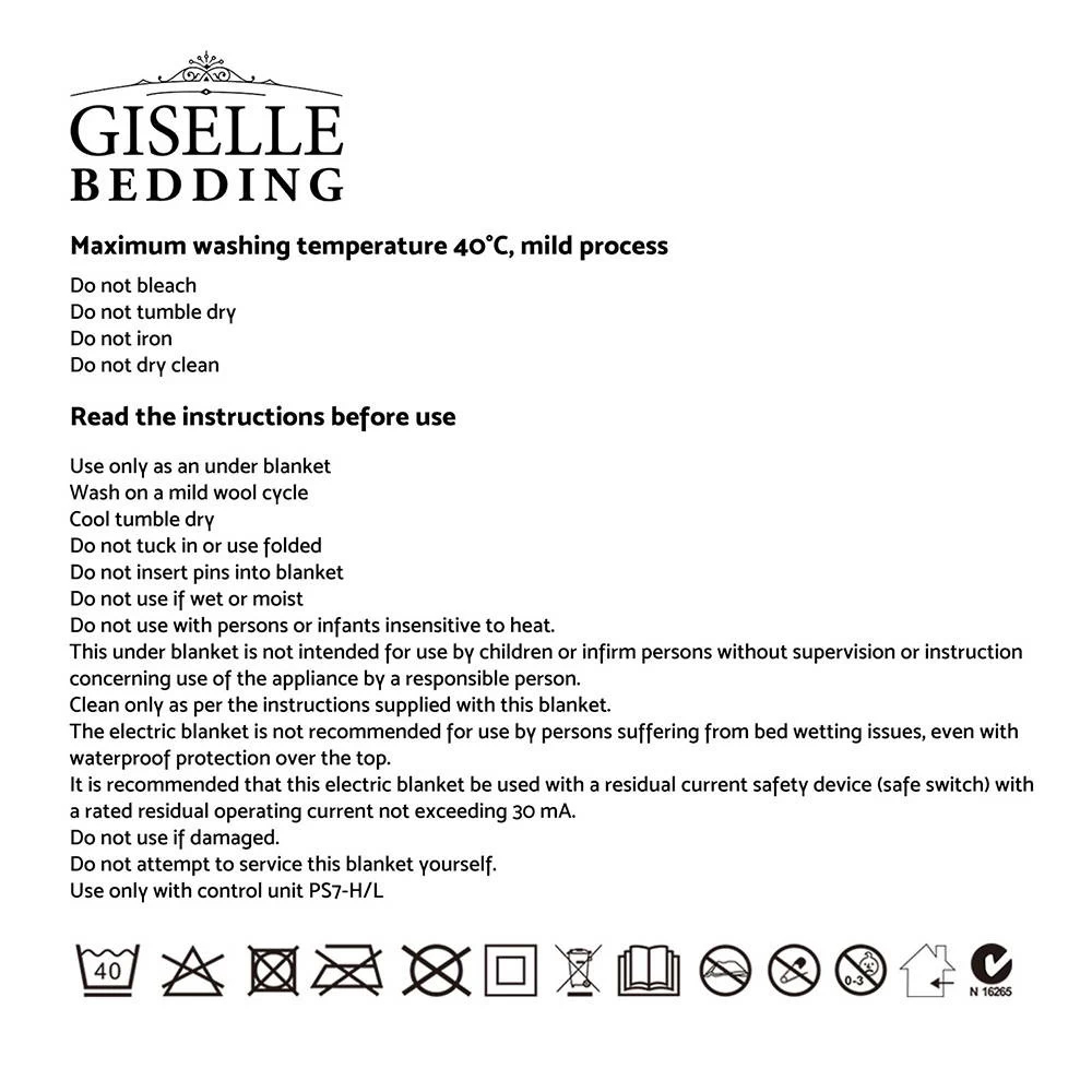 Giselle Bedding 9 Setting Fully Fitted Electric Blanket – King 11 Giselle Bedding 9 Setting Fully Fitted Electric Blanket – King - Image 9